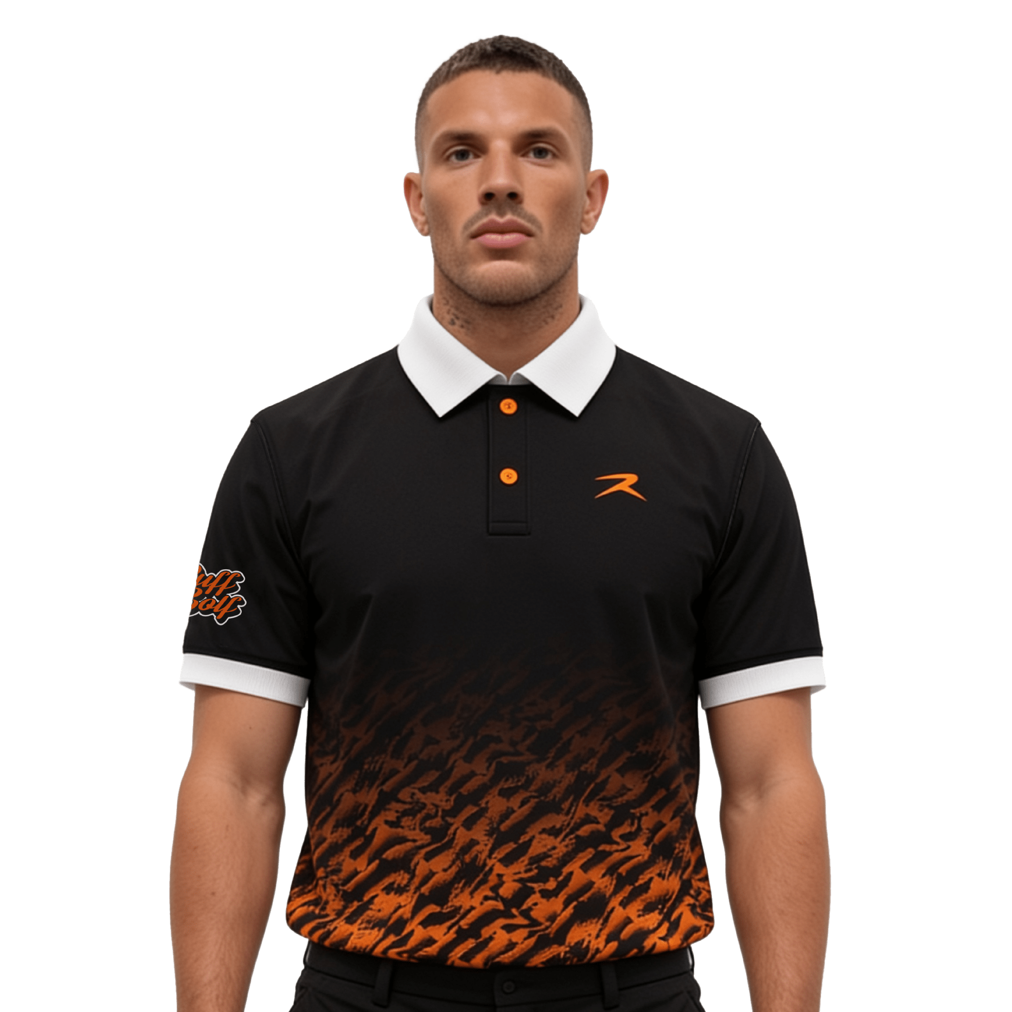 18RUFF GOLF Polo Shirt - Performance & Lifestyle Golf Polo Men Front
