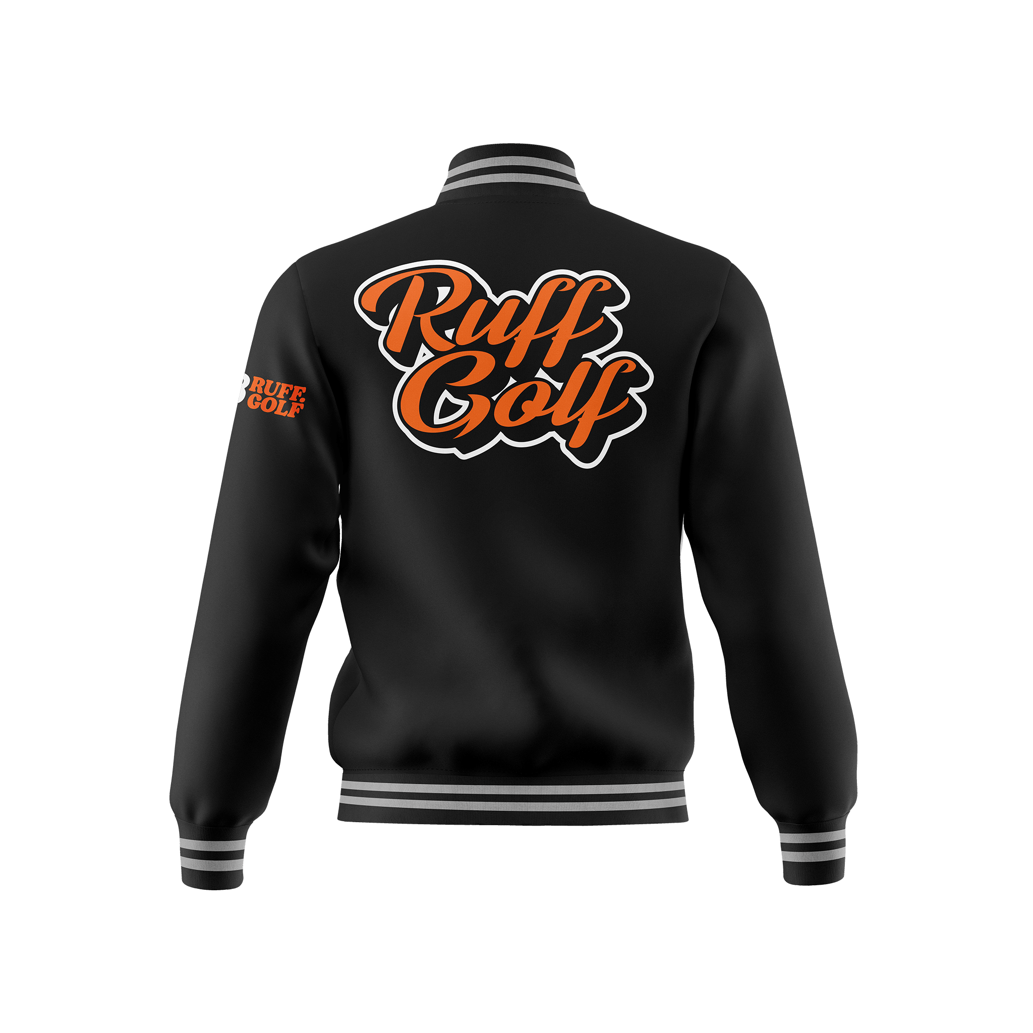 18RUFF GOLF College Jacket - Classic Golf Lifestyle Jacket Back