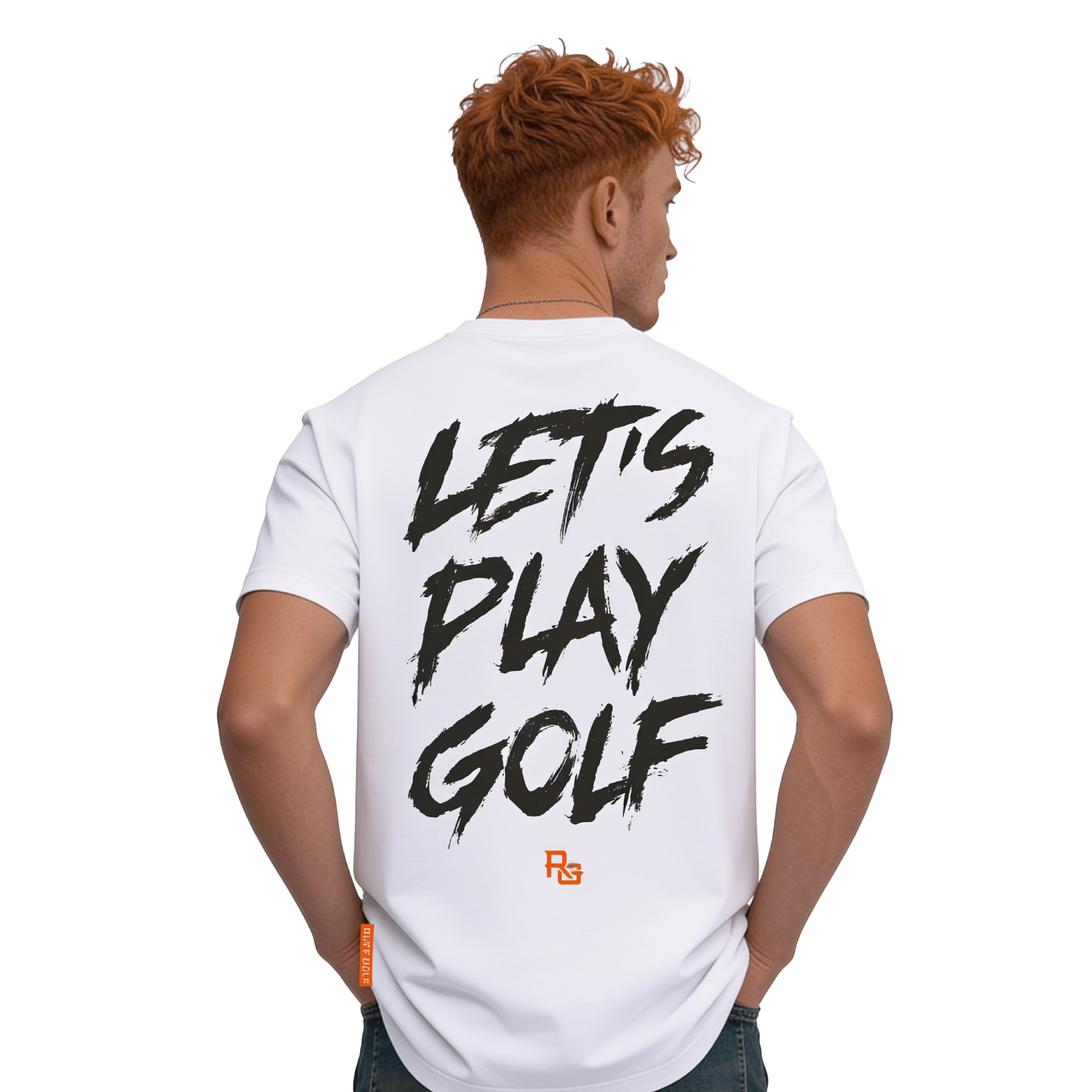 RUFF GOLF // Let’s Play Golf T-Shirt - Premium Golf Tee Men Back